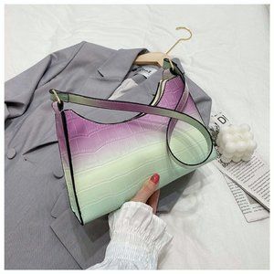 simple baguette bag single shoulder bag